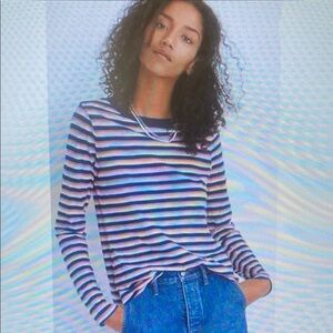 Striped Long Sleeve Top